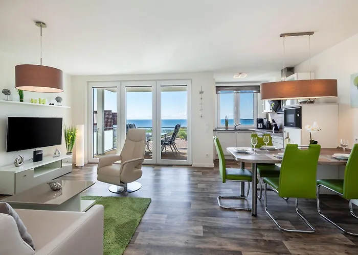 شقة Meeresblick Fewo: Beachfront Balcony With Ahoi Access